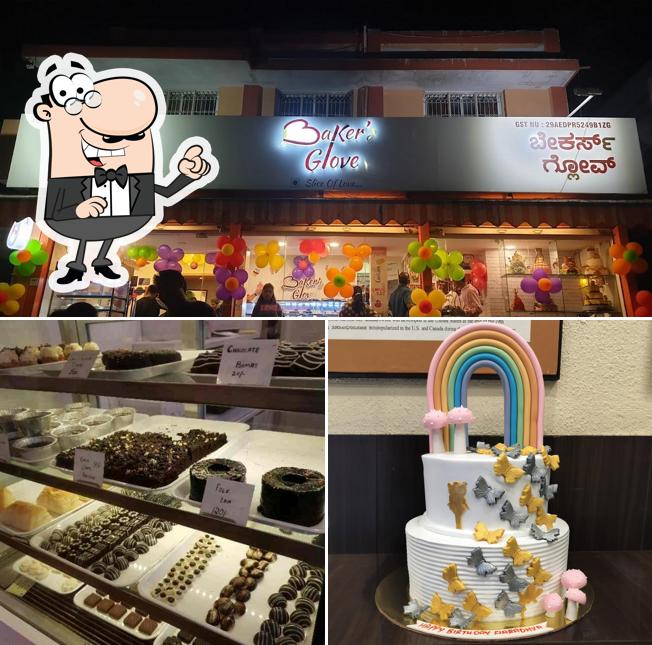 Take a seat at one of the tables at Baker's Glove