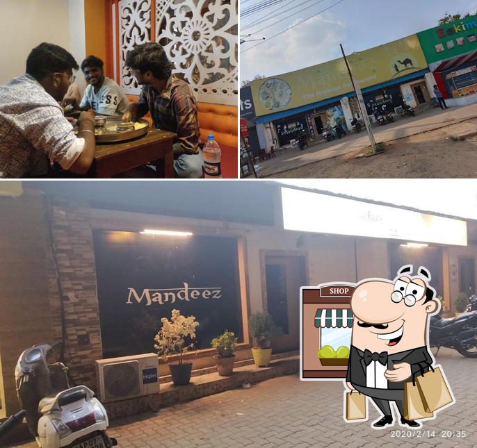 Check out the photo showing exterior and beverage at Mandeez Arabian Restaurant in Tadepalli