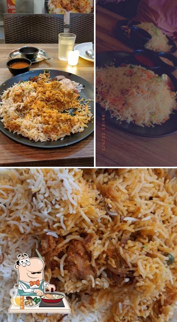 Fried rice at Bawarchi Biryani, Siber Chowk, Kolhapur