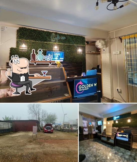 The photo of interior and exterior at GOLDEN WOK RESTAURANT