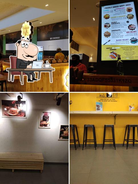 Check out how The Belgian Waffle Co. looks inside