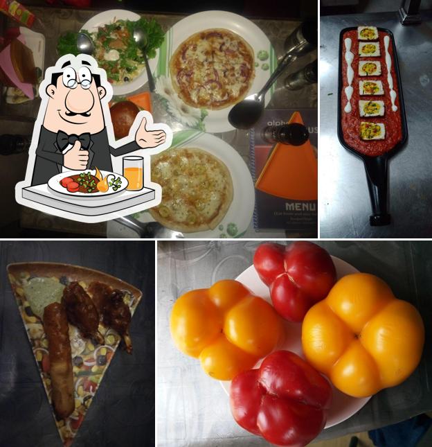 Food at Alpha Pizza House
