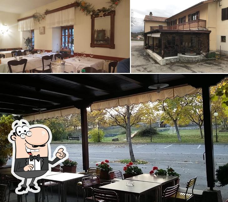 La interni e esterno del ristorante