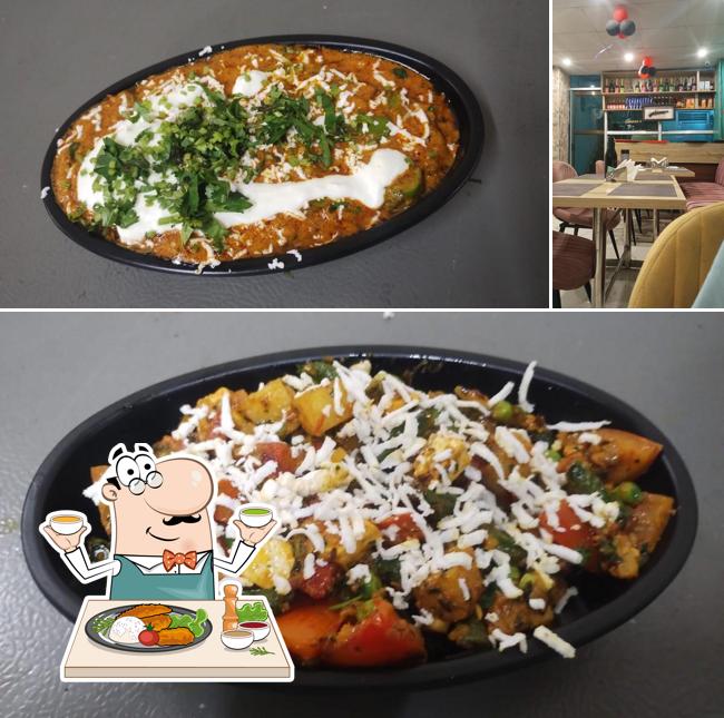 The image of food and interior at Caara's Kitchen