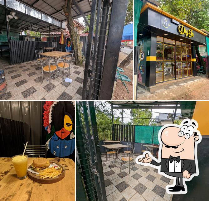 The interior of Café Dig In