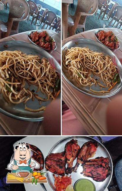 Spaghetti bolognese at Dhaba express