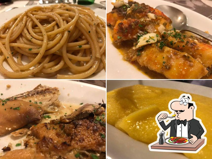 Cibo al trattoria "Al Cigno"