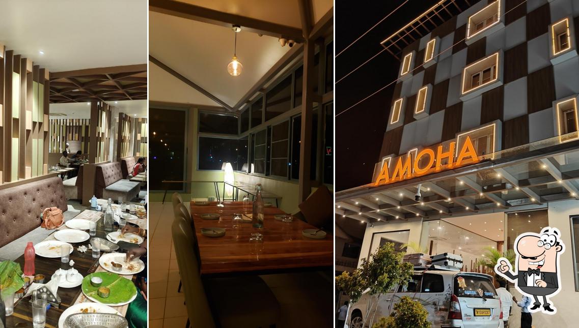 The exterior of Amoha Veg Restaurant