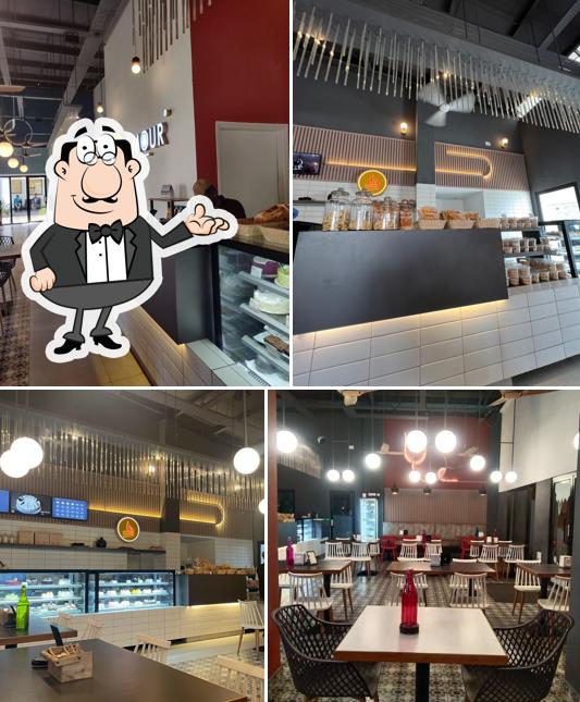 The interior of Amour Bakes & Cafe