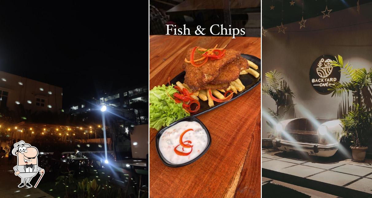 The exterior of Backyard Cafe