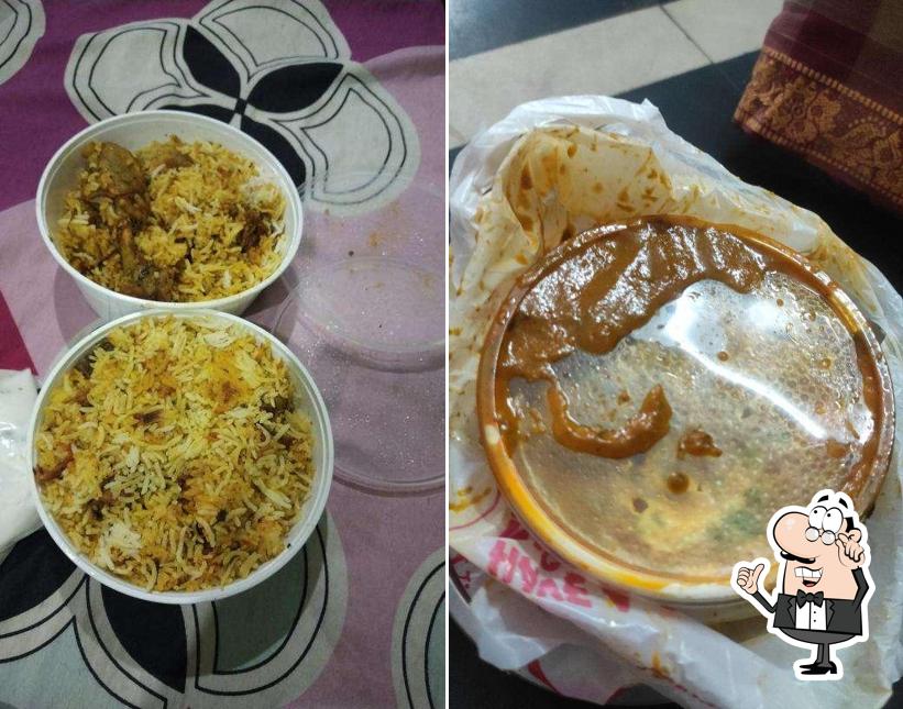 The interior of Om Sree Anjaneya Restaurant