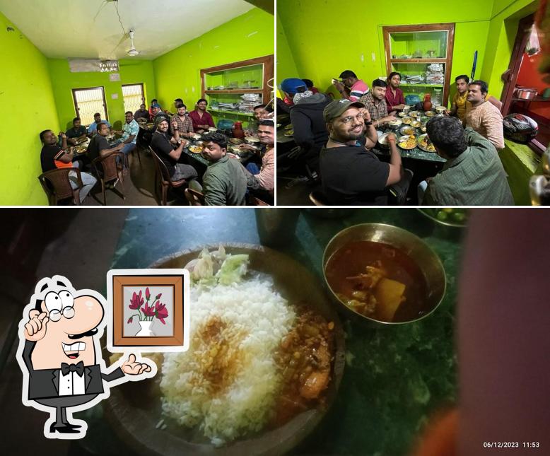 Among different things one can find interior and food at Sura Bhai Hotel
