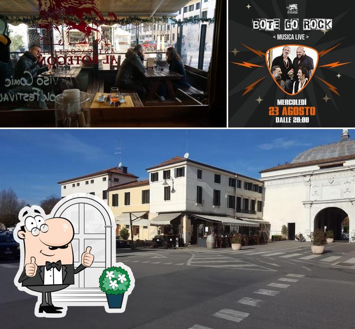 La esterno e interni del ristorante