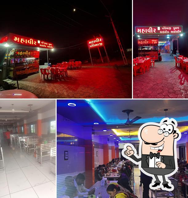 The interior of Mahaveer pav bhaji Branch 2