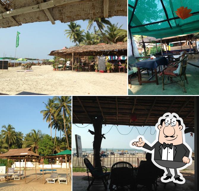 Take a seat at one of the tables at Arabian Sea Restaurant