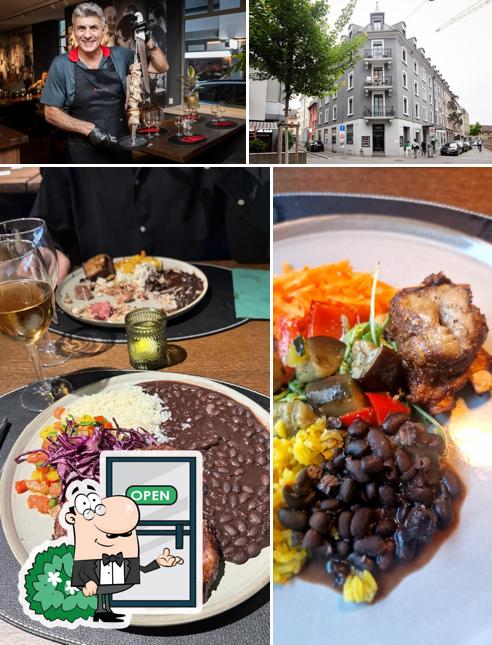 Questa è la foto che raffigura la esterno e cibo di Restaurant Zürich - BOSSA NOVA Brazilian Steakhouse