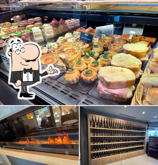 La interni e cibo del ristorante