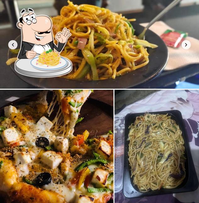 Spaghetti carbonara at Lot Cafe