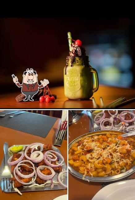 The restaurant's food and beverage