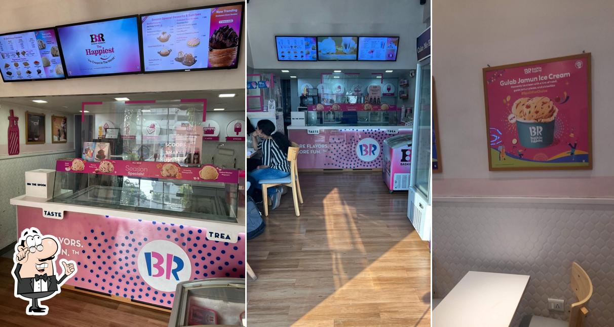 The interior of Baskin Robbins
