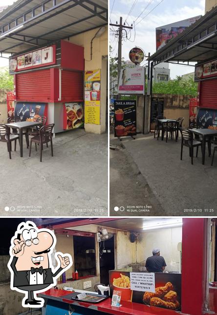 The image of Take A Break’s interior and food