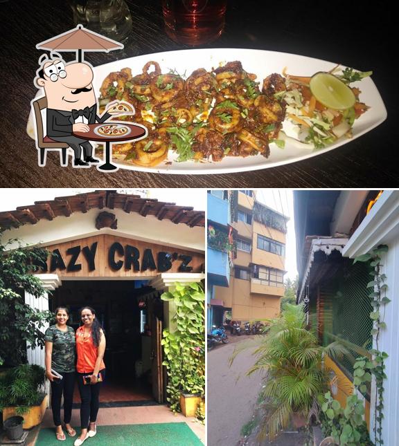 Check out the photo showing exterior and food at Crazy Crab'z