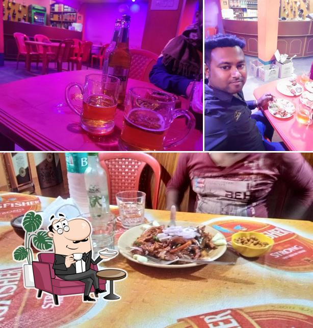 The interior of Rimjhim Restaurant Cum Bar