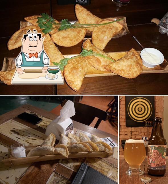 Samosas em Eden Beer