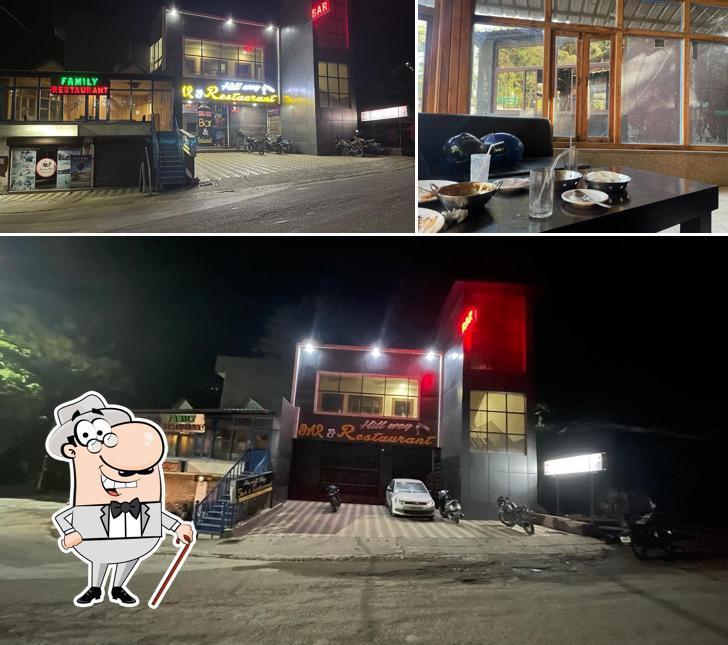 Hillway Bar And Restaurant is distinguished by exterior and interior