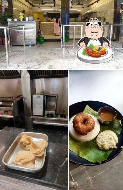 Check out the picture depicting food and beverage at Annapoorna Cafe