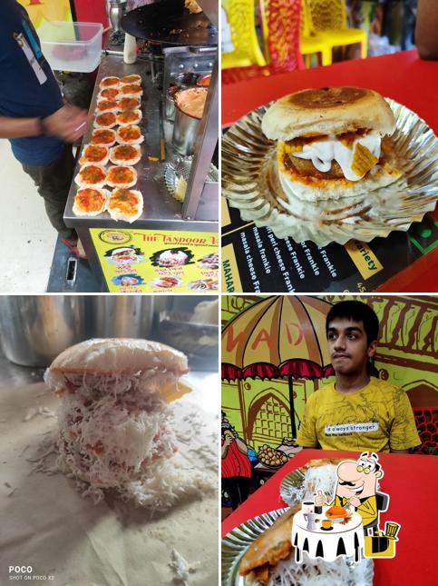 Food at The tandoor vada pav