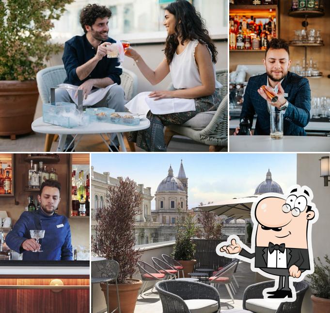 Gli interni di Mùn Rooftop Cocktail Bar