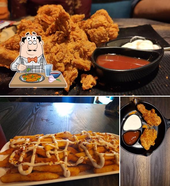 Chicken wings at BLUE FOREST CAFE