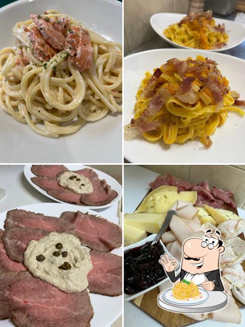 Spaghetti alla carbonara al Cannone d'Oro