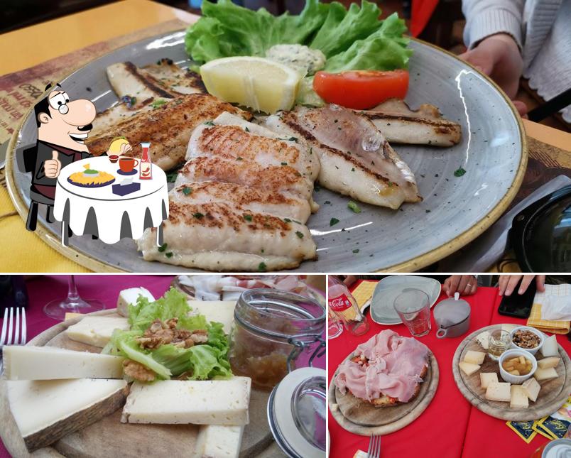 Piatto di formaggi al Ristorante Pizzeria la Rondine