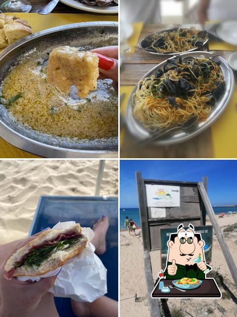 Cibo al La Rena Lounge Bar - spiaggia Li Feruli