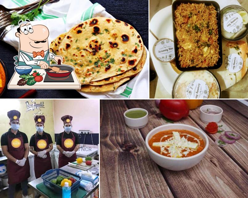 Chicken curry at Scrummy Bites