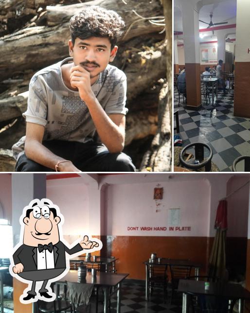 The interior of Sri Balaji Andra Mess