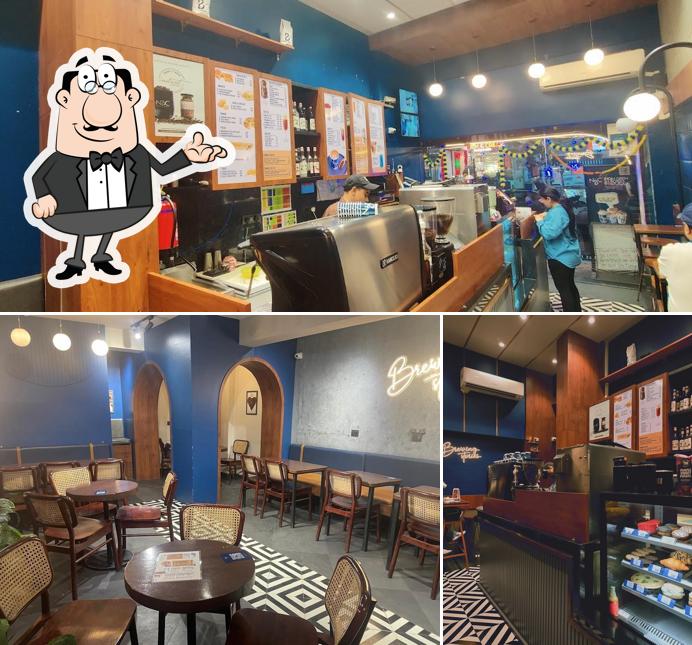 The interior of Nothing Before Coffee Cafe - New Delhi