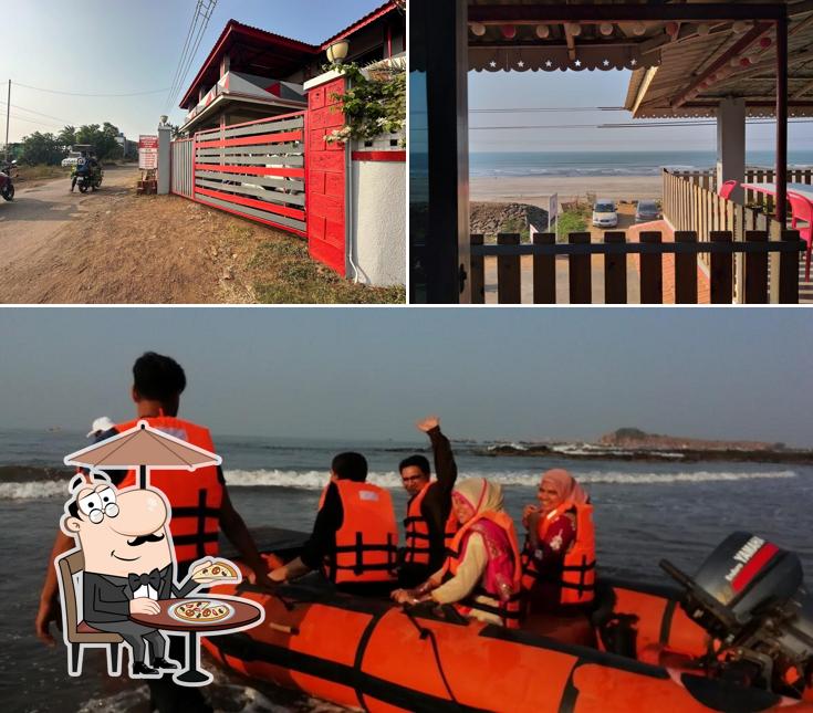 The exterior of Cafe Sea View