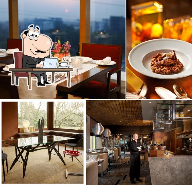 The interior of Zanotta - The Leela Ambience Gurugram The interior of Zanotta - The Leela Ambience Gurugram