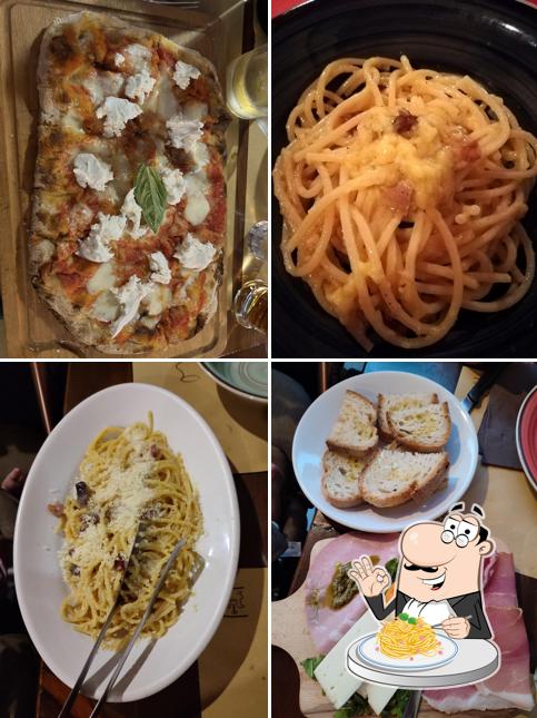 Spaghetti alla carbonara al Trattoria Il Pipistrello
