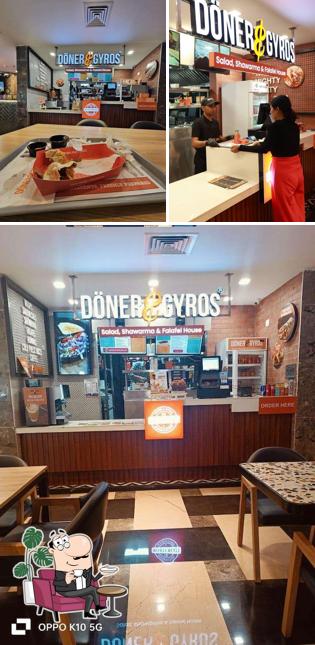 The interior of Doner & Gyros - Salad, Shawarma & Falafel House