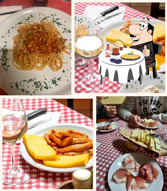 Piatto di formaggi al Osteria dai Garbo