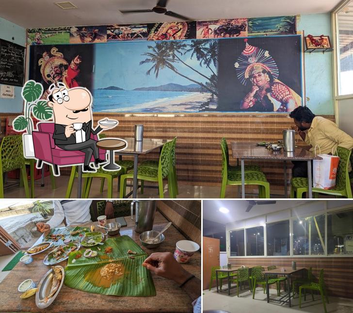 The image of interior and food at Karavali meenuta