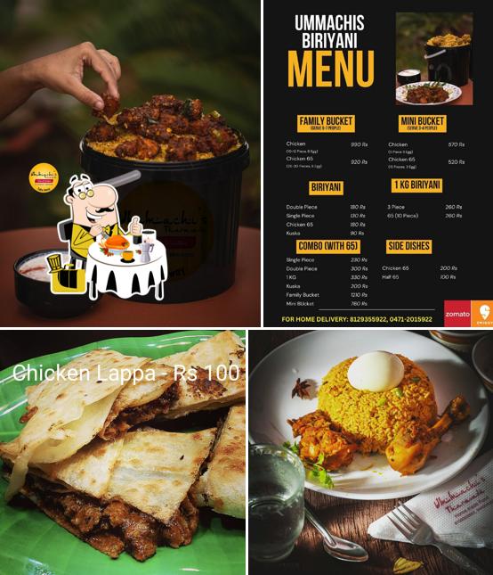 Food at Ummachi's Biriyani