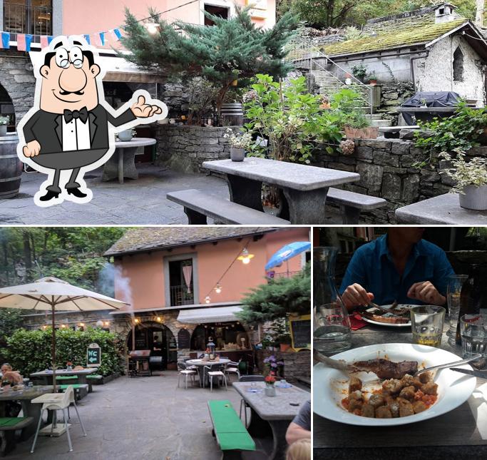 Gli interni di Grotto al Bosco
