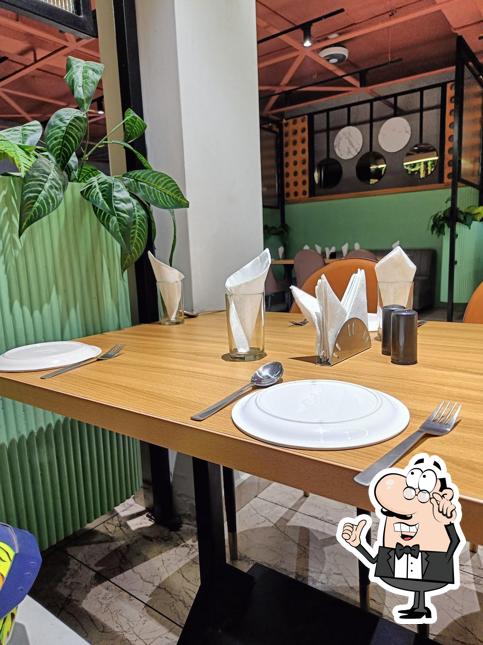 The interior of Bawarchi Restaurant
