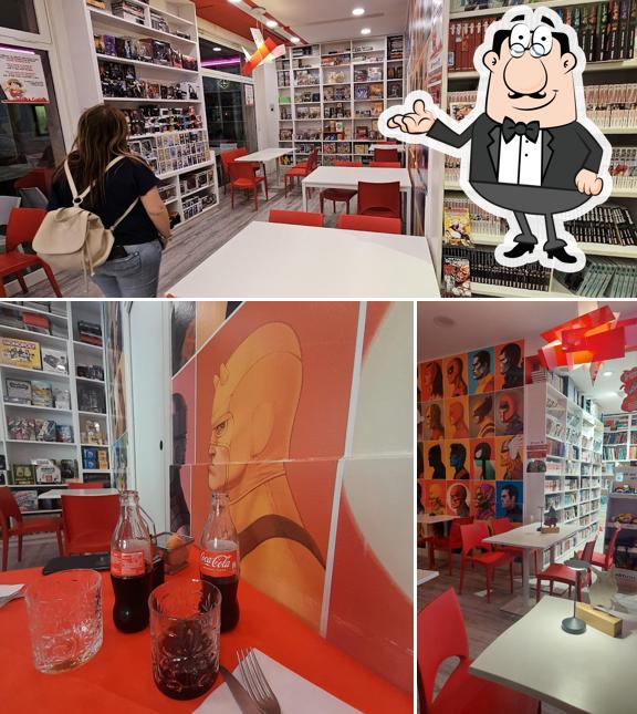 Dai un'occhiata agli interni di Comix Café