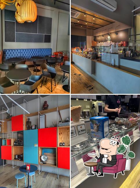 Siediti a un tavolo di Gelateria Bianca